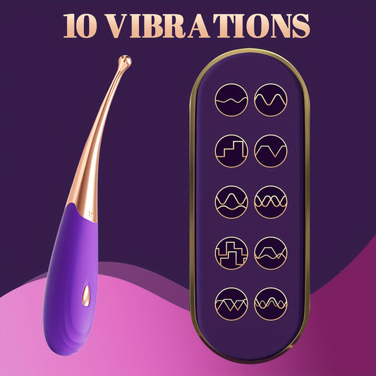 Dildo - Clitoral Vibrator for Women - Female Squirting Vibrators Clit G-Spot Dildo Nipple Stimulator Anal Vibe - High Frequency Personal Massager Wand Adult Sensory Toy 2 Heads