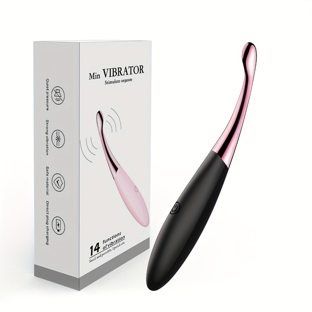 14 Frequency Female Masturbation Clitoral Stimulator, Vibrator, Stimulator, Portable Handheld Female Vibrator, G-Spot Breast Massage Masturbation Vibrator