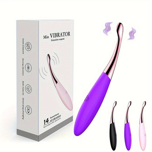 14 Frequency Female Masturbation Clitoral Stimulator, Vibrator, Stimulator, Portable Handheld Female Vibrator, G-Spot Breast Massage Masturbation Vibrator