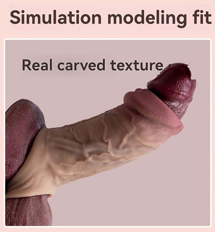 Open Mouth Wolf Tooth Thickened Extended Enlarged Exposed Head Male Penis Sleeve Adult Sex Toy, Male Pleasure, Bedroom Accessory, Realistic Feel, Extralarge Head, Bodysafe Material, Easy to Clean, Pleasure, Personal Pleasure,