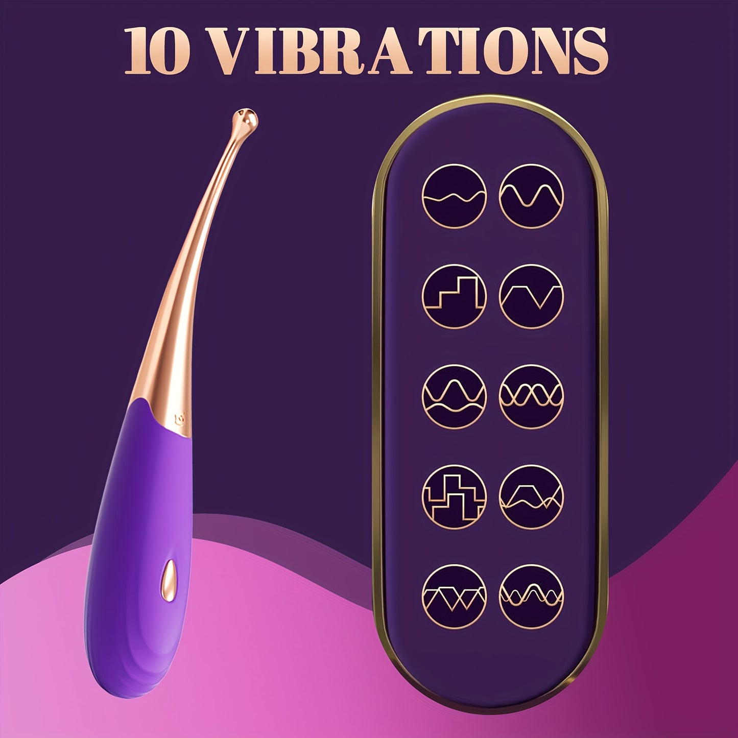 Dildo - Clitoral Vibrator for Women - Female Squirting Vibrators Clit G-Spot Dildo Nipple Stimulator Anal Vibe - High Frequency Personal Massager Wand Adult Sensory Toy 2 Heads
