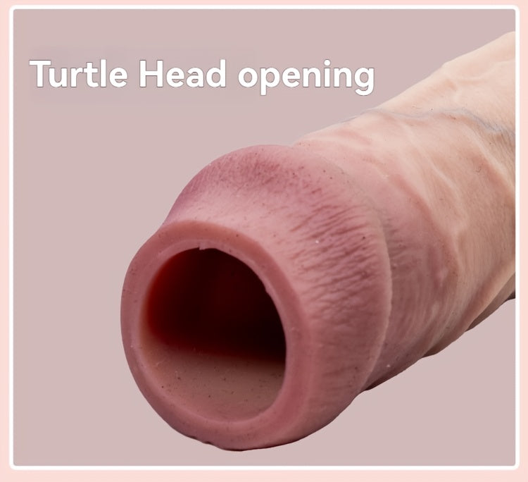 Open Mouth Wolf Tooth Thickened Extended Enlarged Exposed Head Male Penis Sleeve Adult Sex Toy, Male Pleasure, Bedroom Accessory, Realistic Feel, Extralarge Head, Bodysafe Material, Easy to Clean, Pleasure, Personal Pleasure,