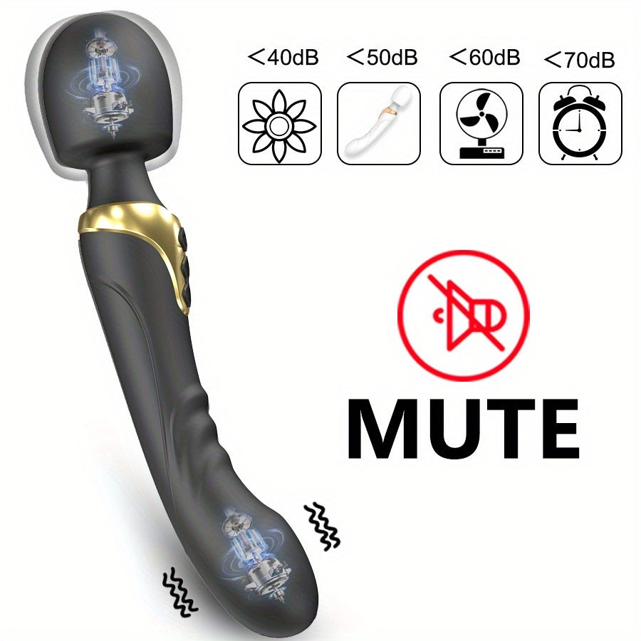 Dildo - Powerful AV Vibrator Dildos Wand for Women - 10 Modes Clitoris Stimulator, G-Spot Massager, Rechargeable Battery, Silicone Material, Adult Sex Toy