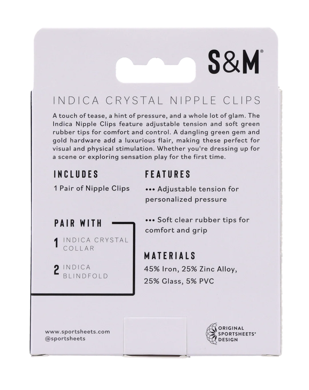 Indica Crystal Nipple Clips