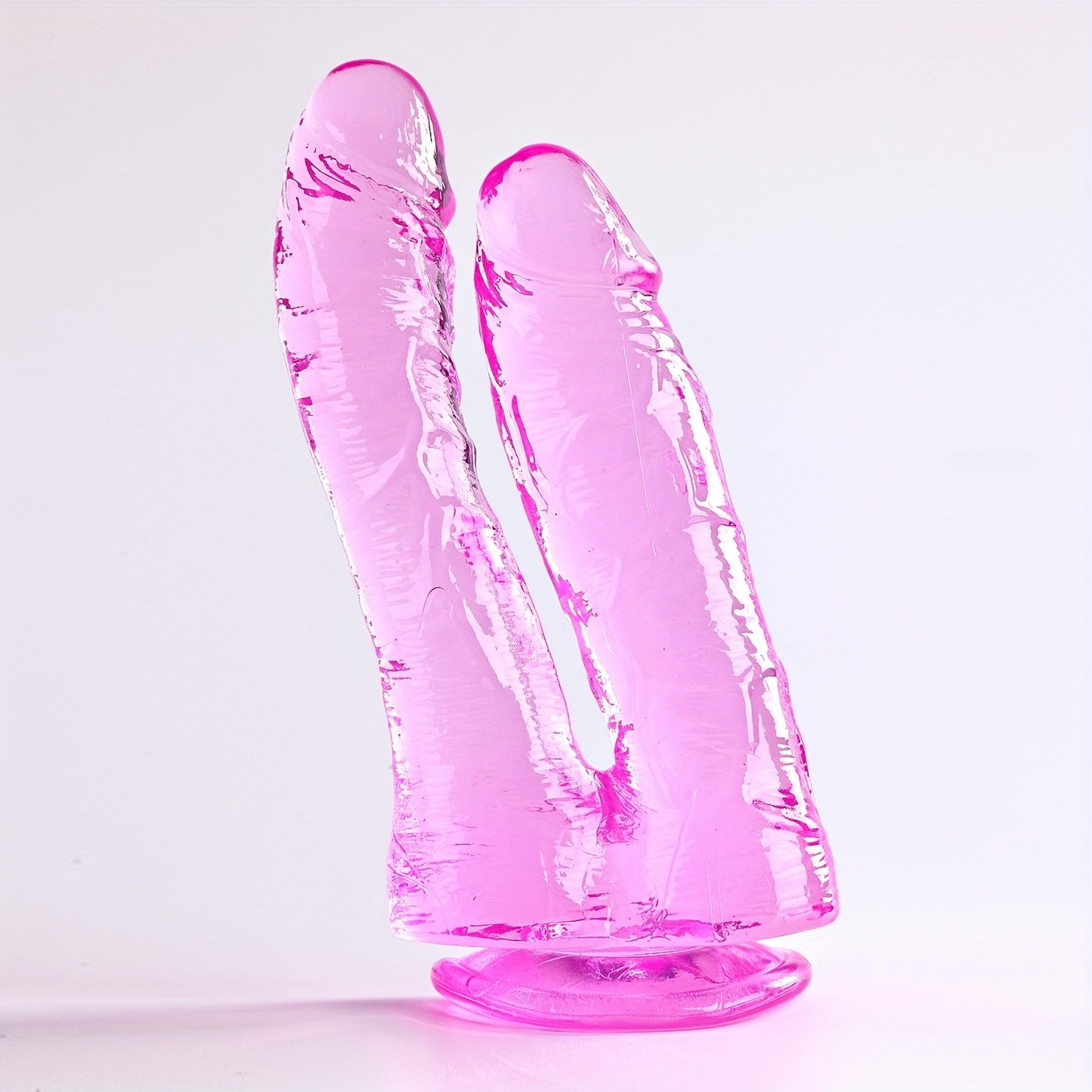 1pc Double-Ended Dildo with Suction Cup, G-Spot Massage Dual Penis Anal Plug, Hands-Free Anal and Vaginal Stimulation, Suitable for Lesbian Women's Masturbation Adult Toy