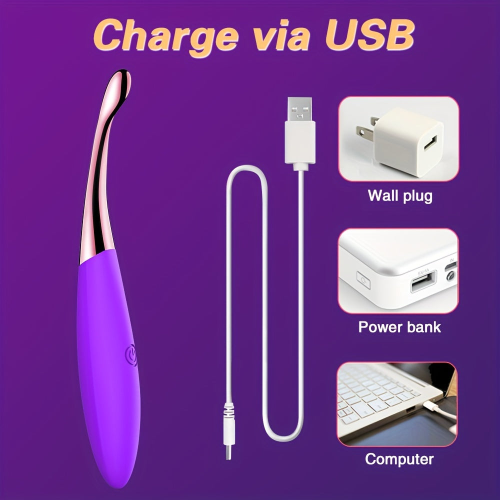 14 Frequency Female Masturbation Clitoral Stimulator, Vibrator, Stimulator, Portable Handheld Female Vibrator, G-Spot Breast Massage Masturbation Vibrator