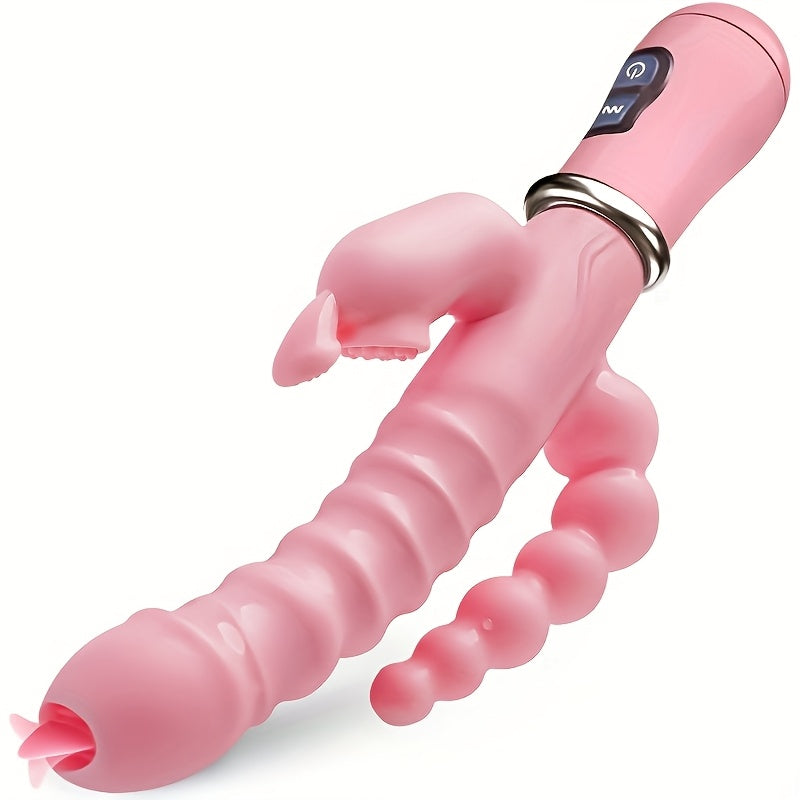 1pc Vibrating Stick Massager 3in 1 G-spot vibrator with 12 different vibration modes, adult toy simulating penis sex toys suitable for female couples