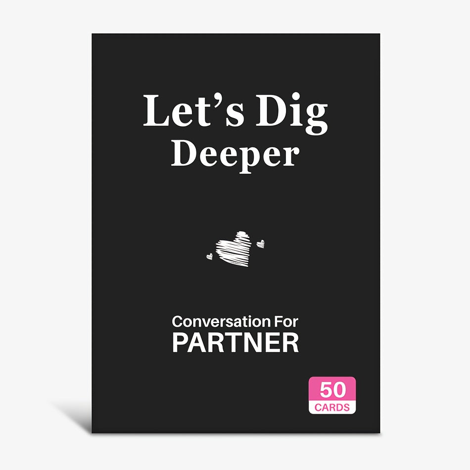 1pc Couple Question Card Game Ice Breaker Interaction Tool Adventure Challenge Board Game Cards Cheap Toy Mini Filler Gift Fun Conversation Card Tabletop Game to Build Emotional Connections and Enhance Intimacy Perfect for Da