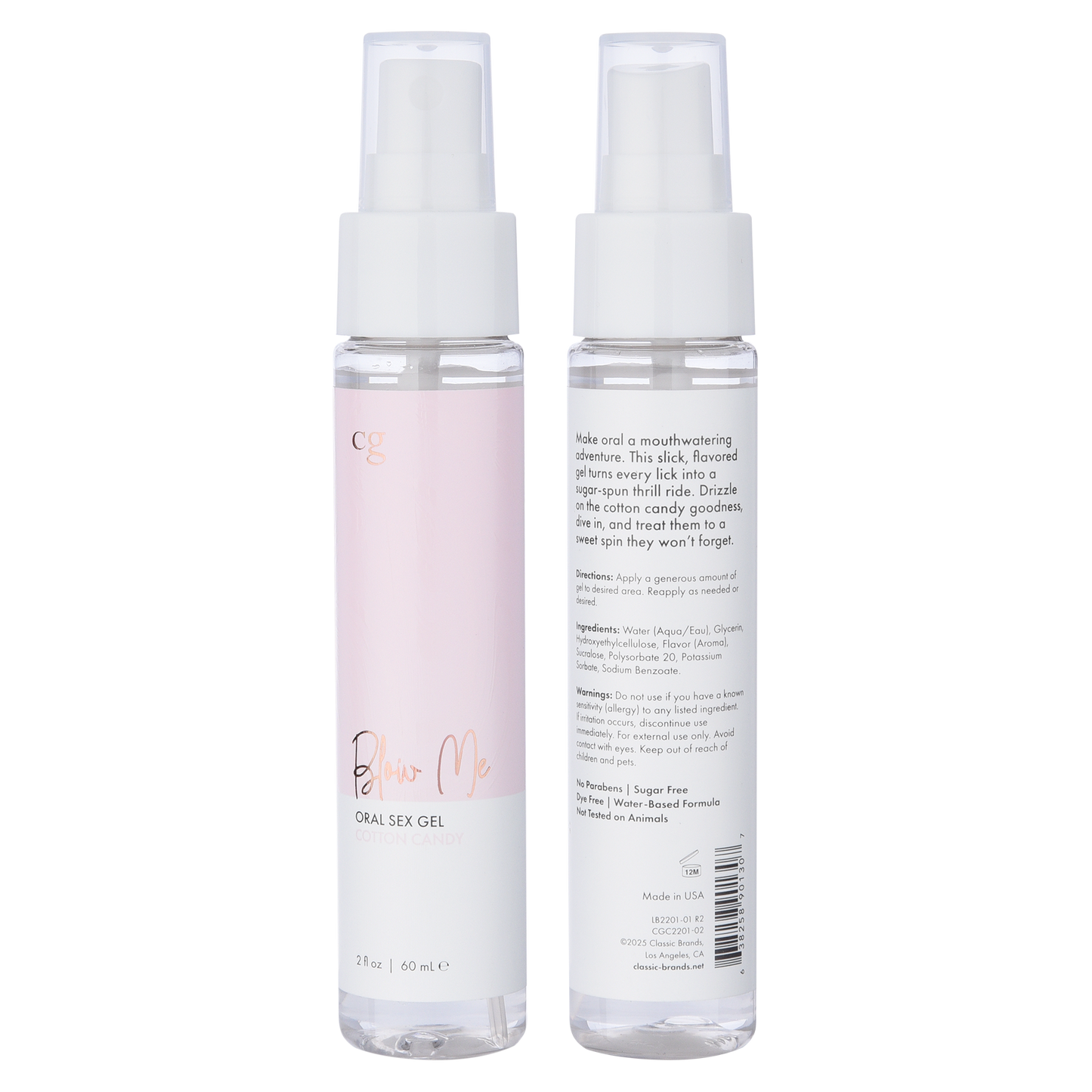 BLOW ME ORAL SEX GEL - COTTON CANDY - 2 floz | 60 mL