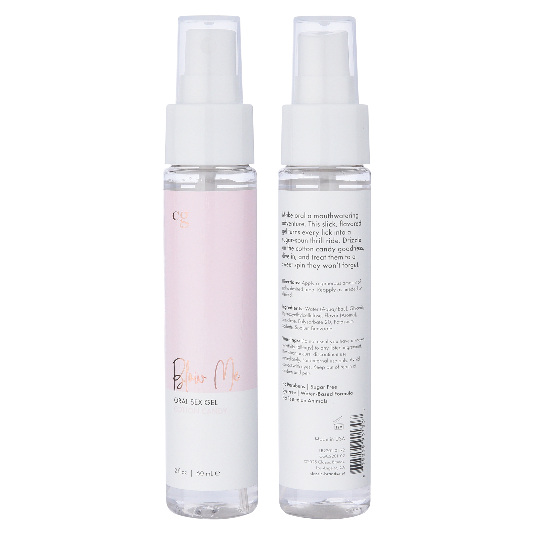 BLOW ME ORAL SEX GEL - COTTON CANDY - 2 floz | 60 mL