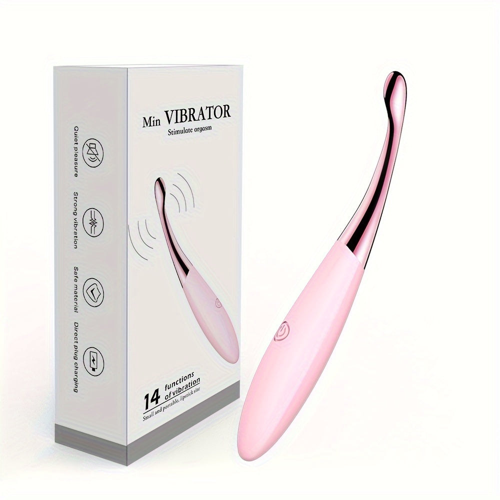 14 Frequency Female Masturbation Clitoral Stimulator, Vibrator, Stimulator, Portable Handheld Female Vibrator, G-Spot Breast Massage Masturbation Vibrator