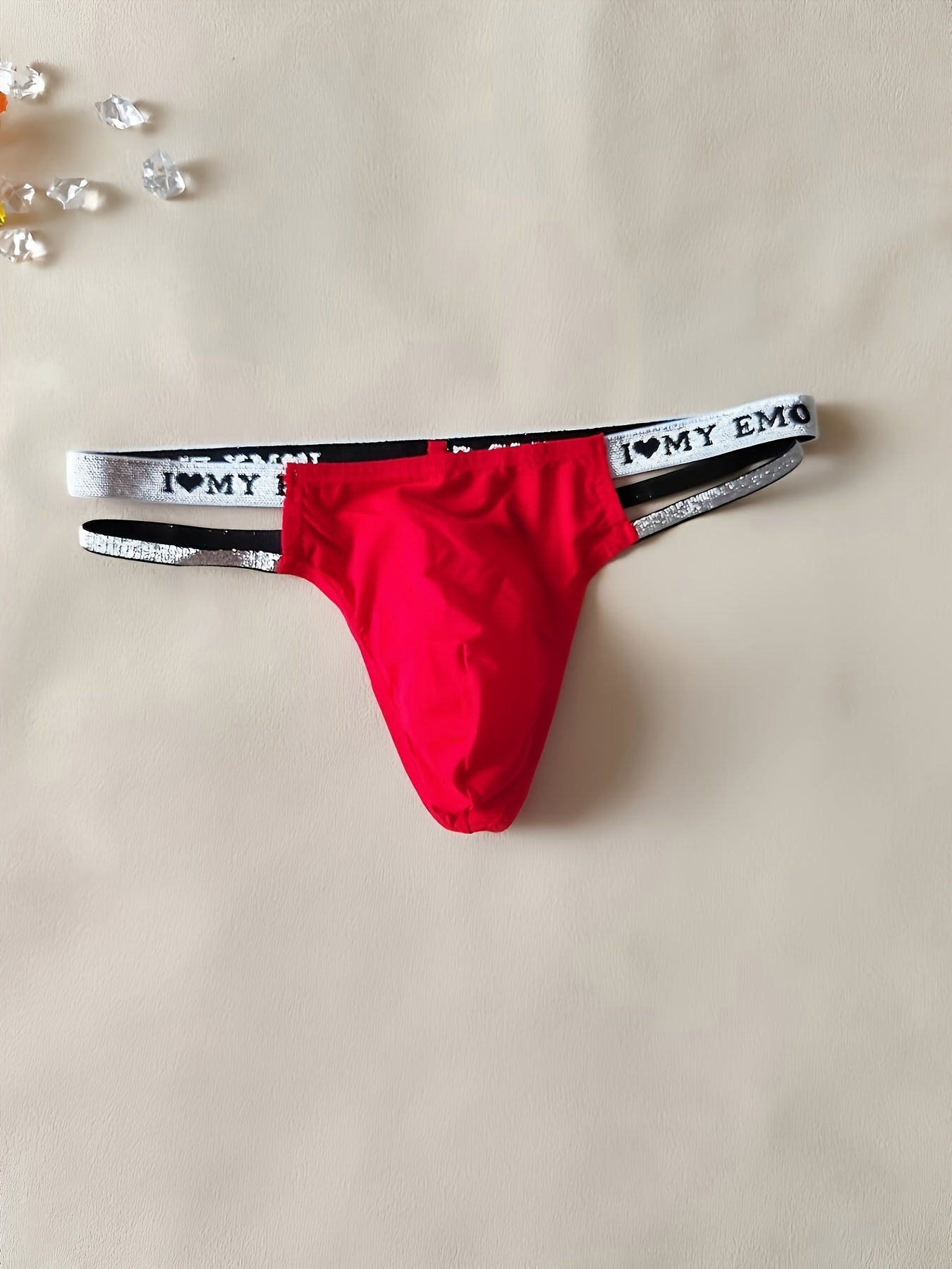 3pcs Men's Sexy Thong Set, Three Styles Combo