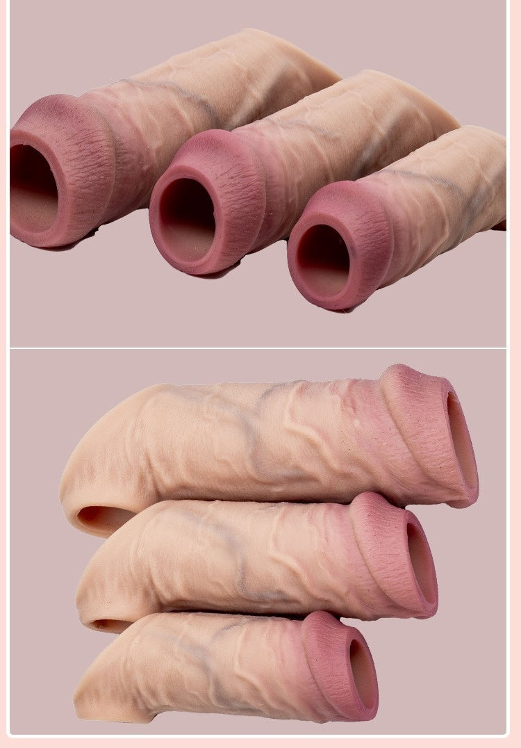 Open Mouth Wolf Tooth Thickened Extended Enlarged Exposed Head Male Penis Sleeve Adult Sex Toy, Male Pleasure, Bedroom Accessory, Realistic Feel, Extralarge Head, Bodysafe Material, Easy to Clean, Pleasure, Personal Pleasure,