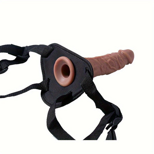 1pc Realistic Hollow Wearable Dildo, Lifelike G-Spot Penis Sex Toy for Couples and Adults, Male & Female Anal Stimulation Adult Intimacy Accessory