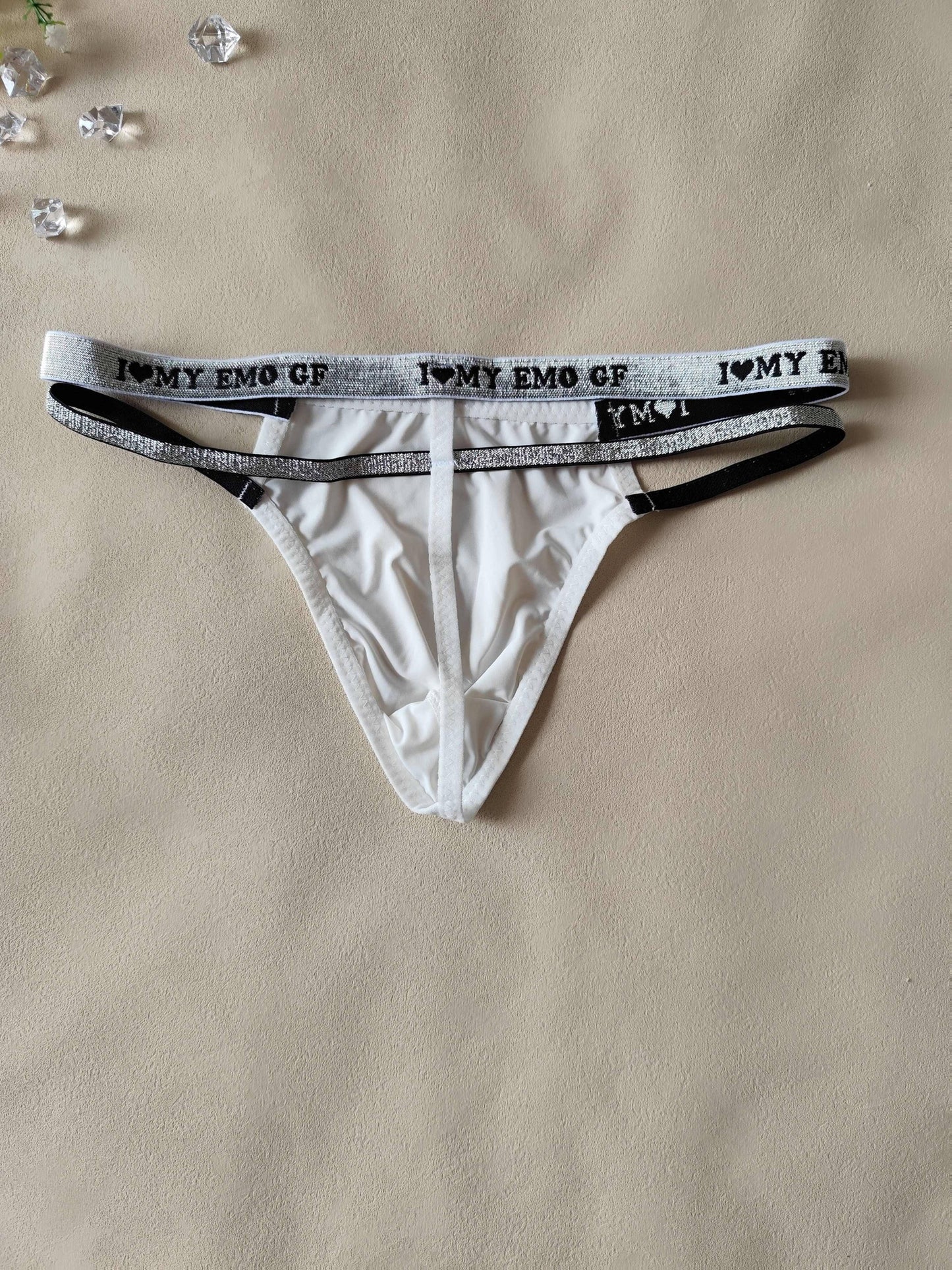 3pcs Men's Sexy Thong Set, Three Styles Combo