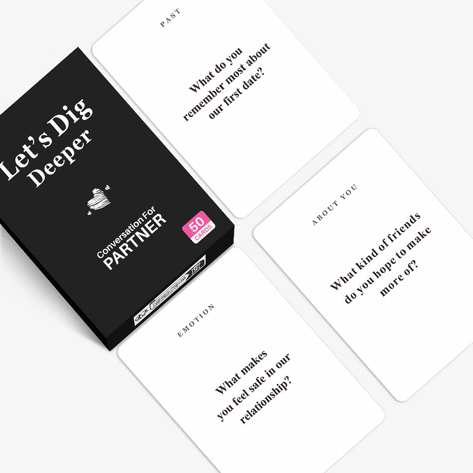 1pc Couple Question Card Game Ice Breaker Interaction Tool Adventure Challenge Board Game Cards Cheap Toy Mini Filler Gift Fun Conversation Card Tabletop Game to Build Emotional Connections and Enhance Intimacy Perfect for Da